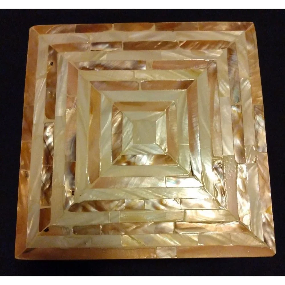 Handmade Natural Mother of Pearl Inlay Decorative Jewelry & Storage Box